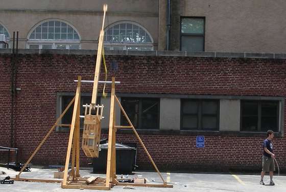 small catapult plans. Building Large Catapult photos