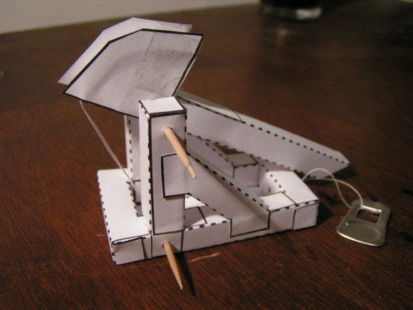 Launch it: the paper catapult.   instructables