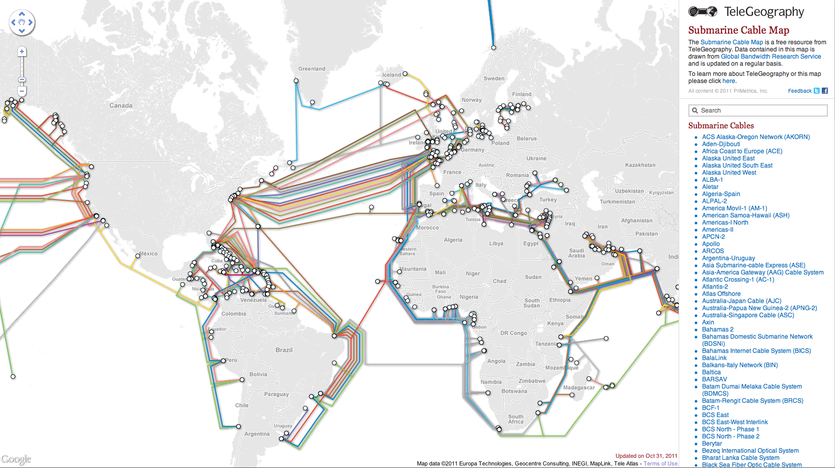 Undersea Cable Cross Section