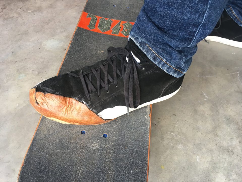 Fun with Shoe-Goo: Reinforcing Skate Sneakers With Leather Scraps — DO IT:  Projects, Plans, and How-tos